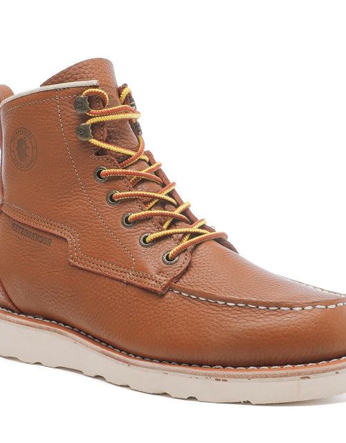 Load image into Gallery viewer, ROCKROOSTER Norwood Men&#39;s 6 inch Brown soft toe wedge work boots with
