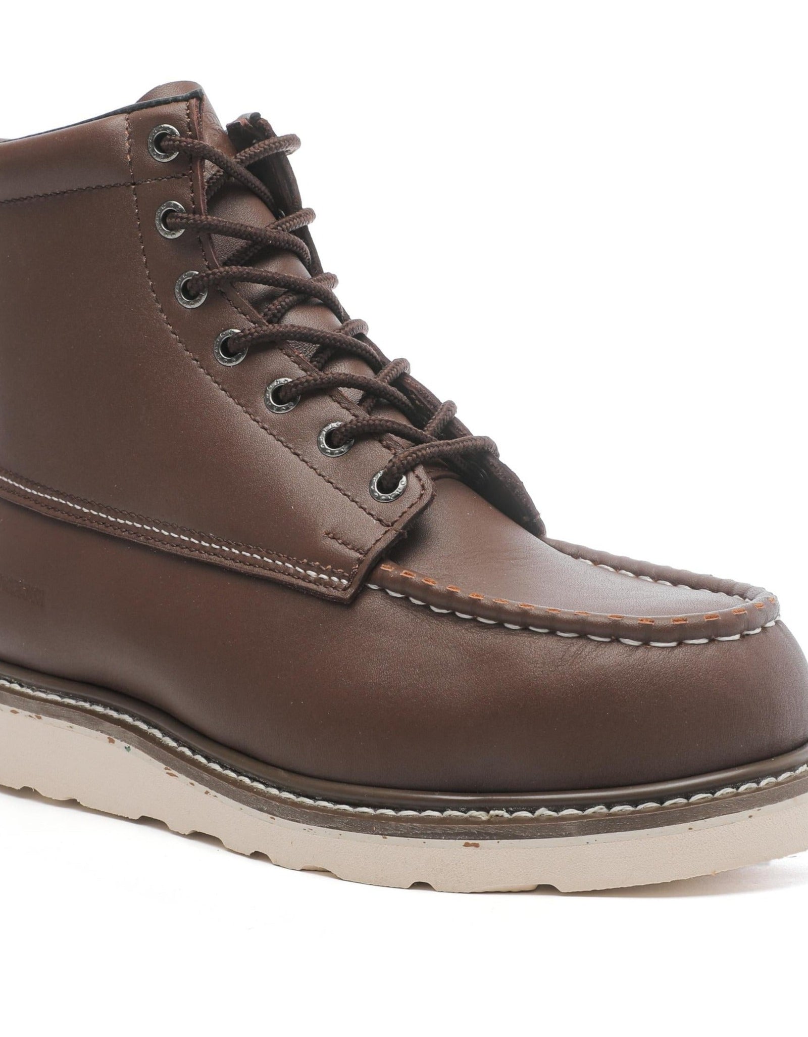 ROCKROOSTER Trinidad Men's 6 inch Dark Brown Steel Toe Wedge Work