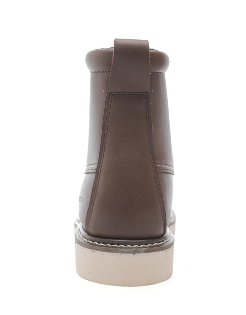 Load image into Gallery viewer, ROCKROOSTER Trinidad Men&#39;s 6 inch Dark Brown Steel Toe Wedge Work
