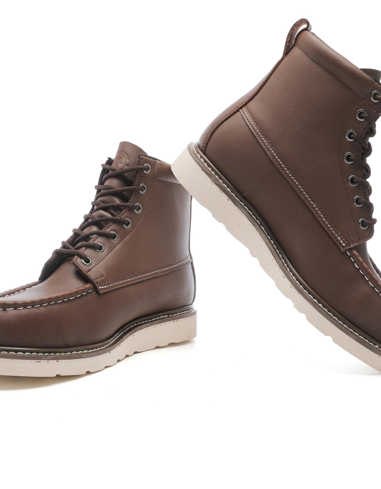 ROCKROOSTER Trinidad Men's 6 inch Dark Brown Steel Toe Wedge Work