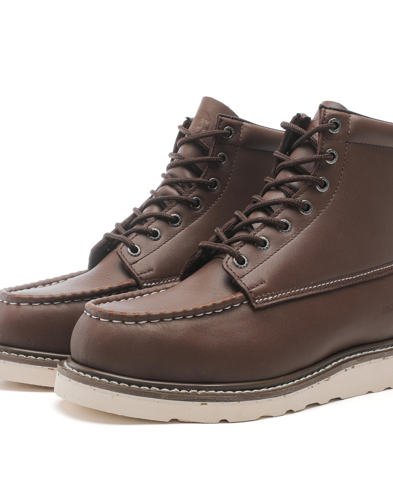 ROCKROOSTER Trinidad Men's 6 inch Dark Brown Steel Toe Wedge Work